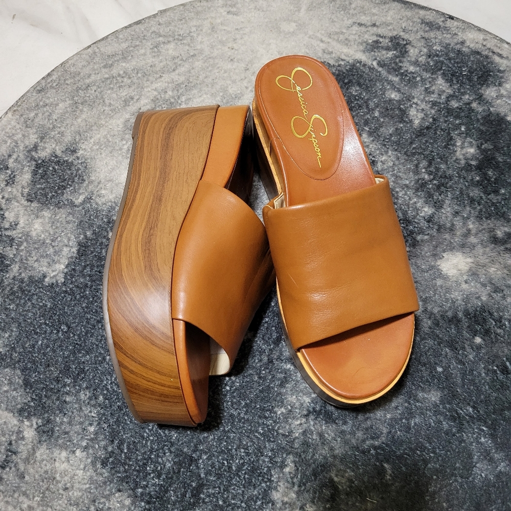 wooden platform sandals